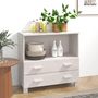 Voir la diapositive 1 : VIDAXL Buffet HAMAR Blanc 85x35x80 cm Bois massif de pin
