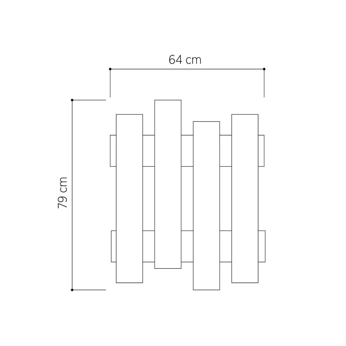 TOILINUX Porte manteau Wave