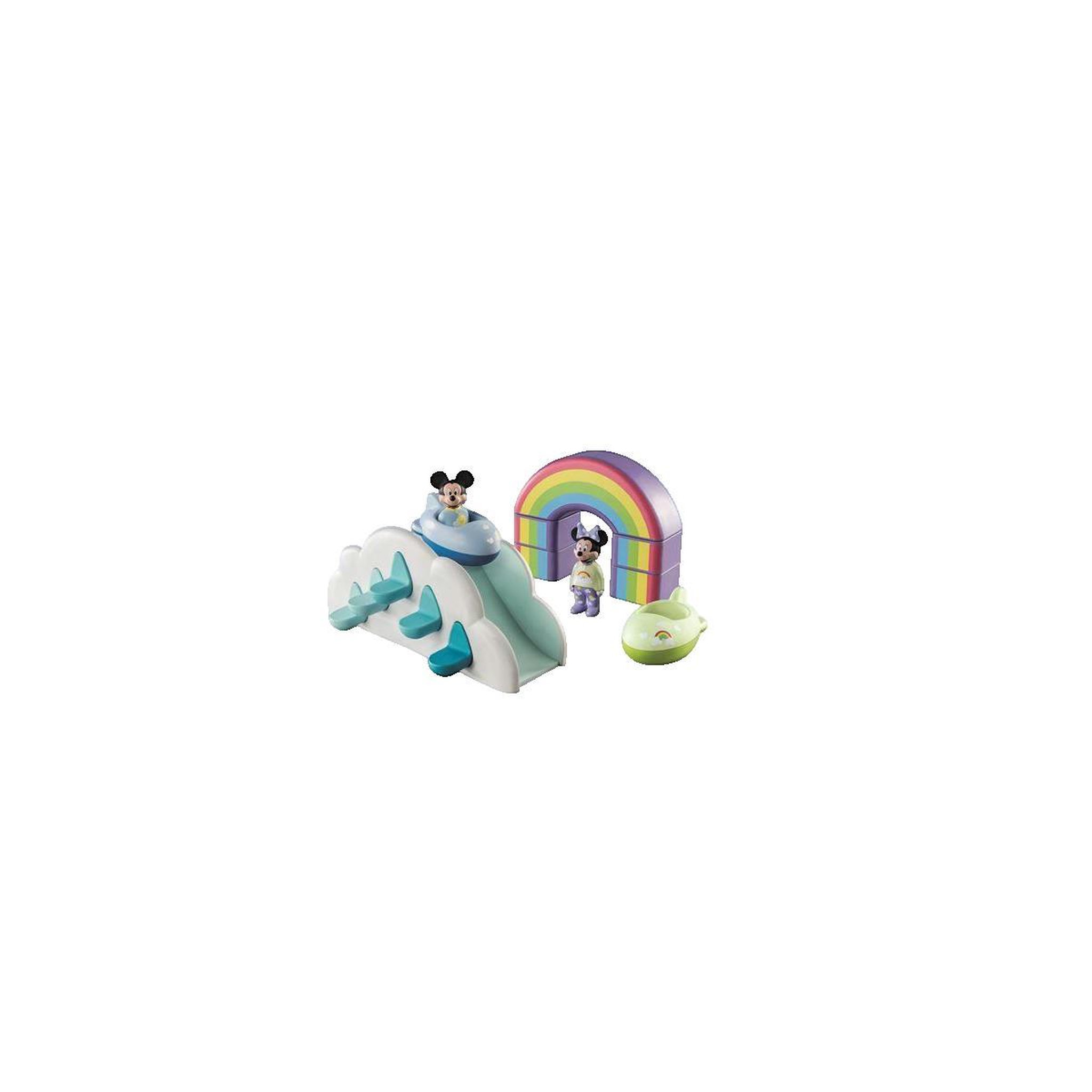 PLAYMOBIL Jeu de construction Playmobil 1.2.3. Maison des nuages de Mickey et Minnie