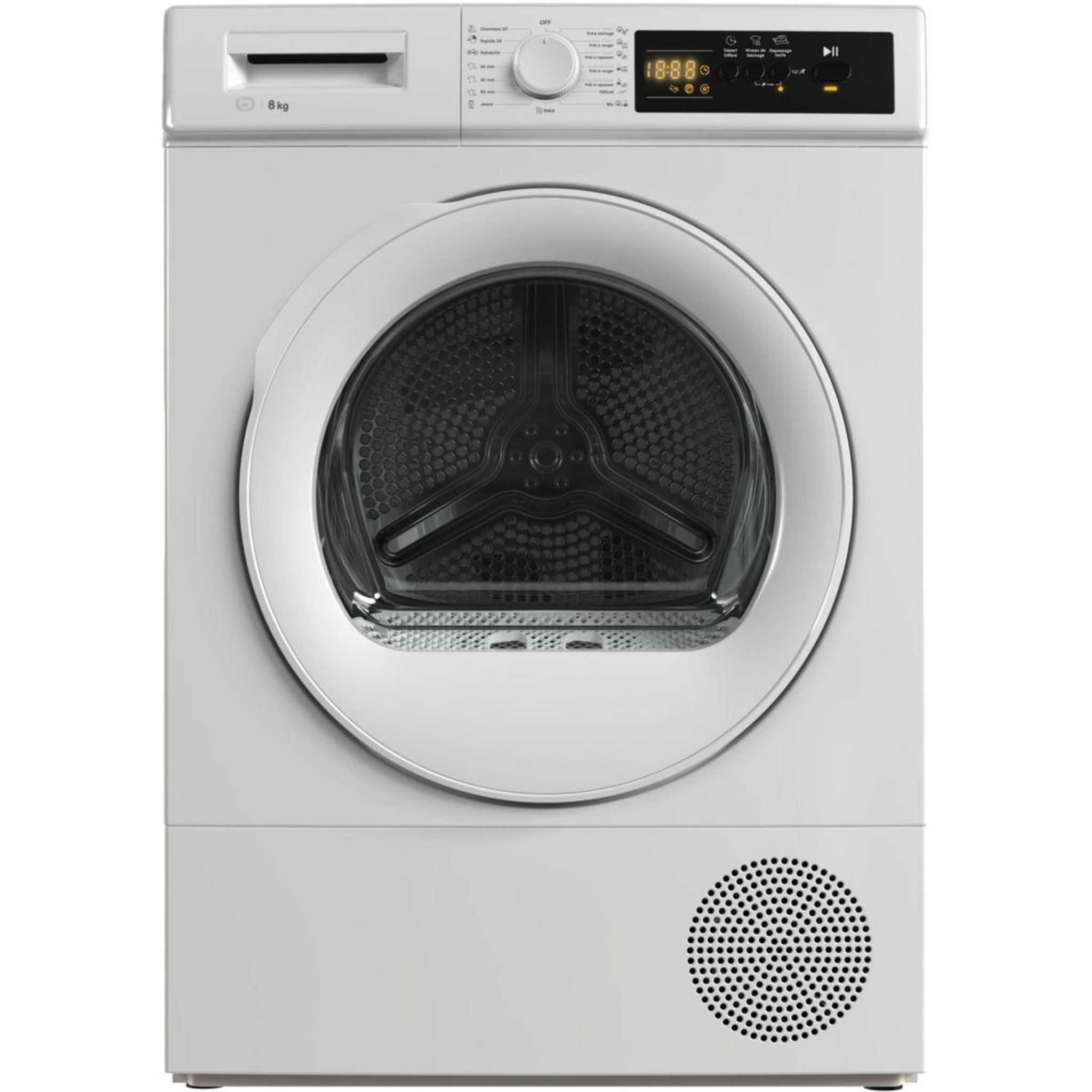 Voir la diapositive 1 : ESSENTIEL B Sèche linge pompe à chaleur ESLHP8-3b