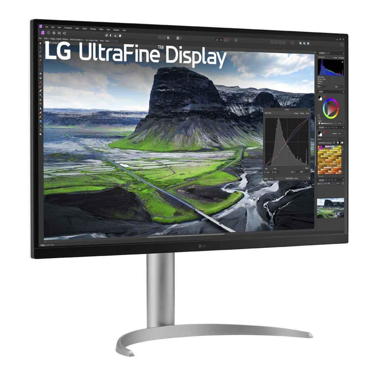 LG Ecran PC 4K UltraFine 32UQ850V-W Plat 32'' IPS