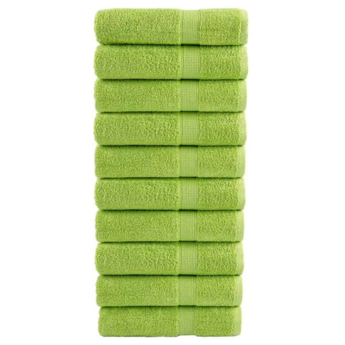 VIDAXL Serviettes de douche de qualité supérieure SOLUND 10 pcs