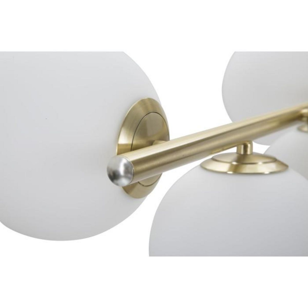 Paris Prix Lampe Suspension 7 Sphères  Glamy Luci  81cm Blanc & Or