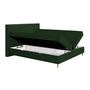 Voir la diapositive 2 : BEST MOBILIER Rafaela - lit boxspring - 180x200 - coffres et surmatelas inclus - en velours