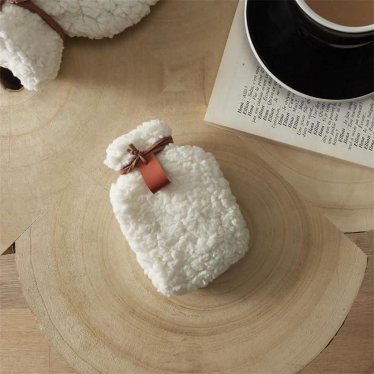 Paris Prix Chaufferette Réutilisable  Sherpa  12cm Blanc