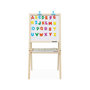 Voir la diapositive 5 : SWEEEK Tableau double face en bois pour enfant. craie et tableau blanc avec accessoires fournis