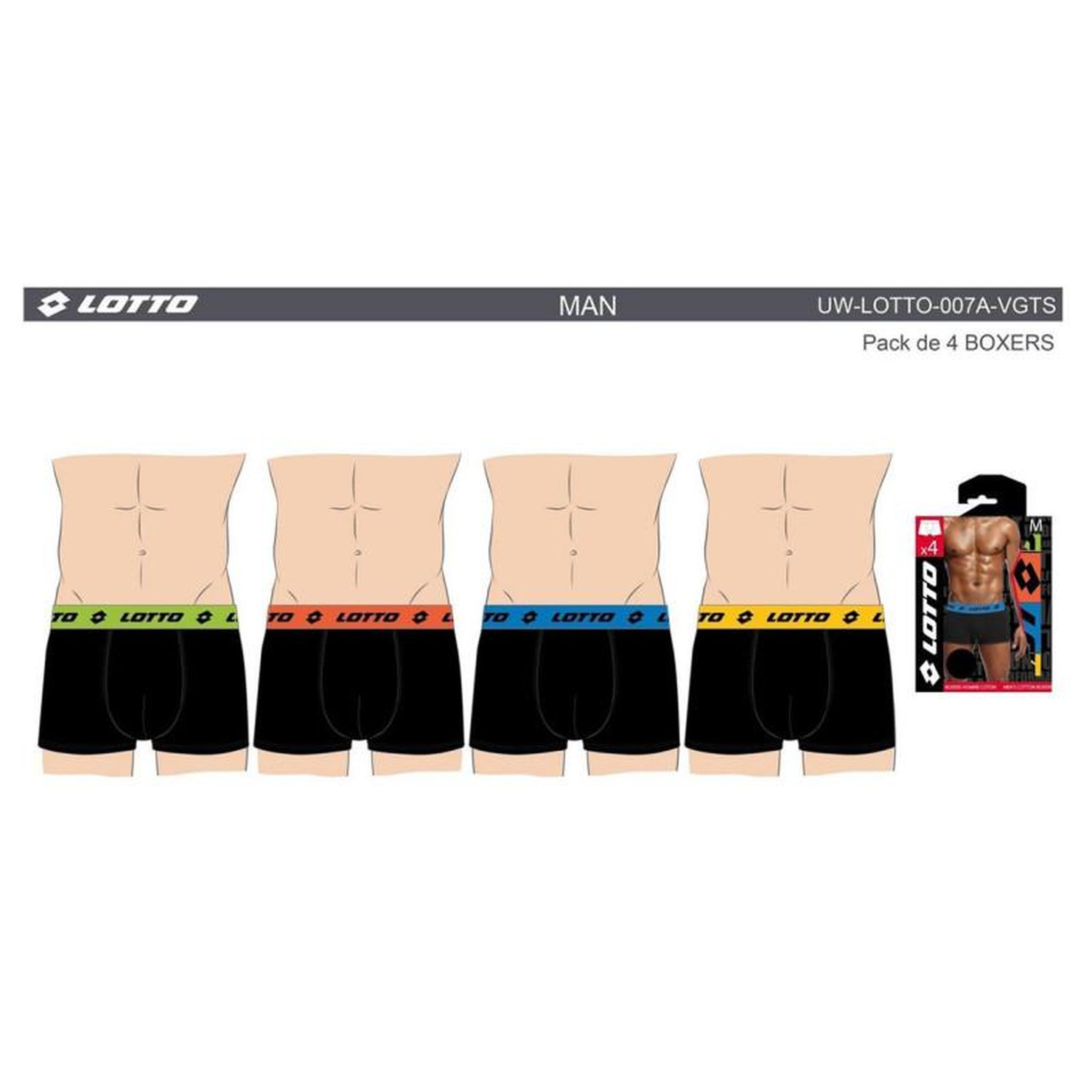 Voir la diapositive 4 : LOTTO Boxer homme LOTTO