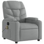 Voir la diapositive 3 : VIDAXL Fauteuil de massage inclinable Gris clair Tissu