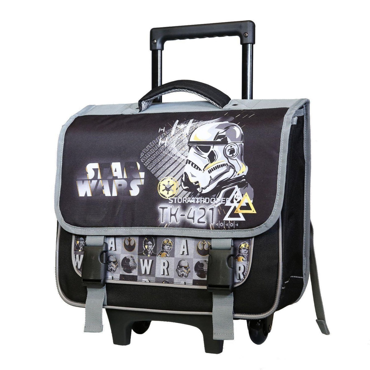 Bagtrotter BAGTROTTER Cartable à roulettes 38 cm Disney Star Wars Noir