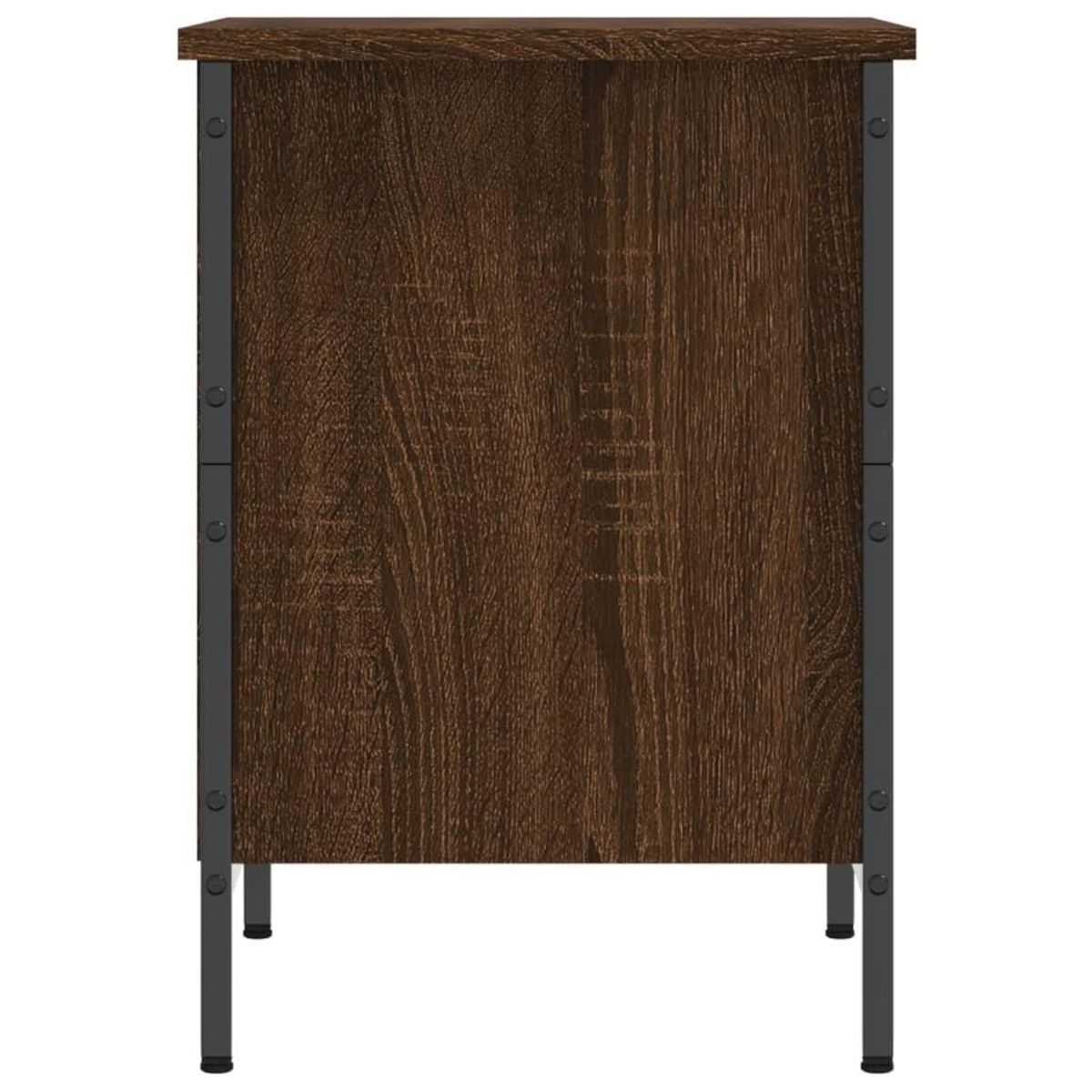 VIDAXL Armoire a chaussures chene marron 38x35x50 cm bois d'ingenierie