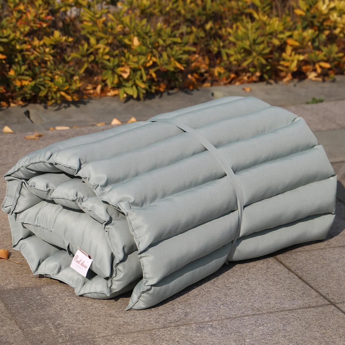 RED DECO Lot de 2 matelas bain de soleil 180cm olive - 2x sormiou olive