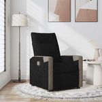 VIDAXL Fauteuil inclinable Noir Tissu