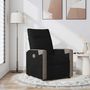 Voir la diapositive 1 : VIDAXL Fauteuil inclinable Noir Tissu