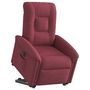 Voir la diapositive 2 : VIDAXL Fauteuil inclinable electrique rouge bordeaux tissu