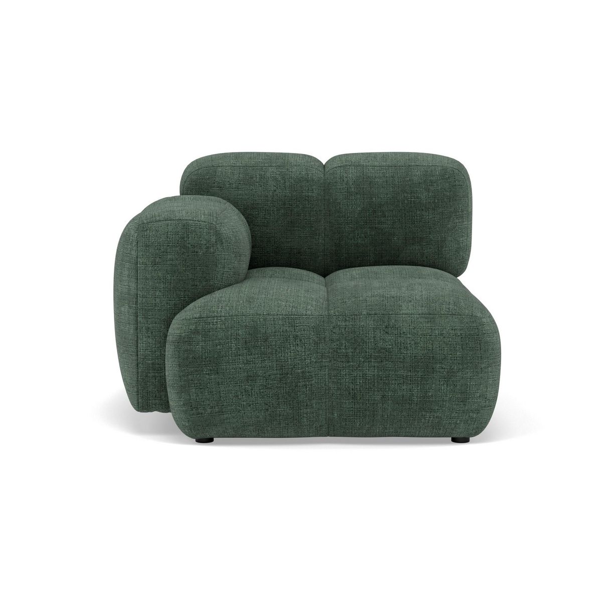 LISA DESIGN Grace - module d'assise gauche en velours texturé