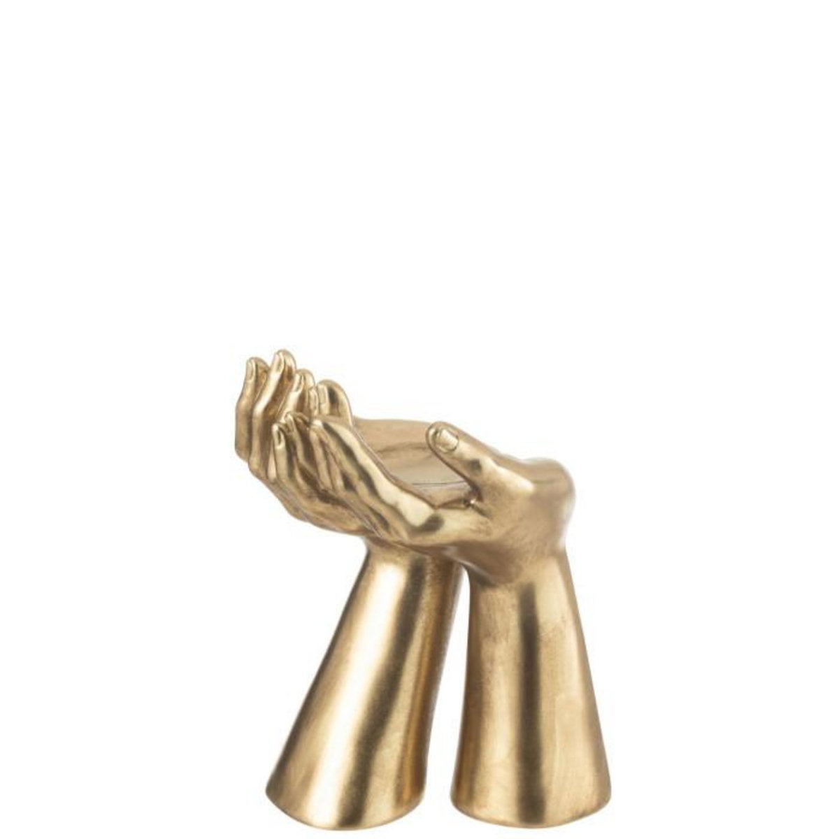 Paris Prix Bougeoir Déco en Résine  Mains  25cm Or