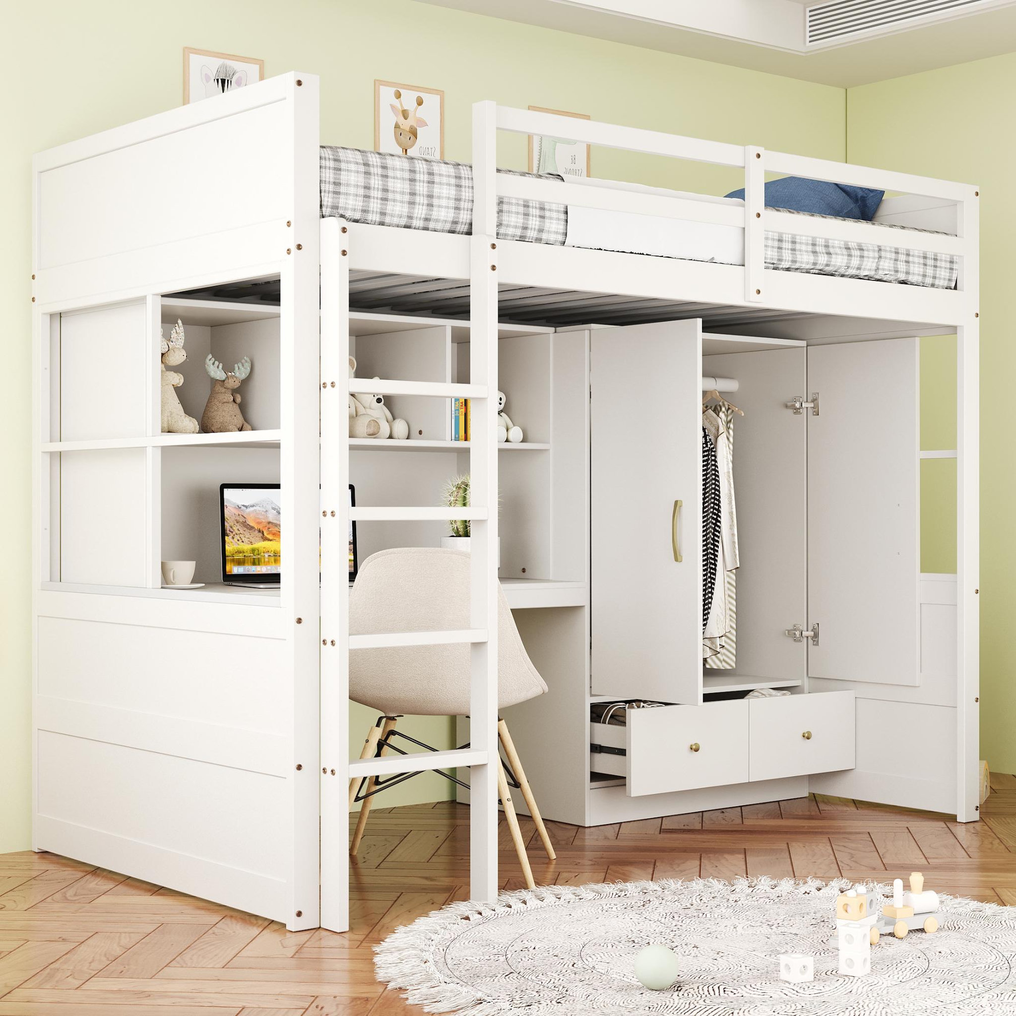 Voir la diapositive 5 : MERAX Lit mezzanine enfant