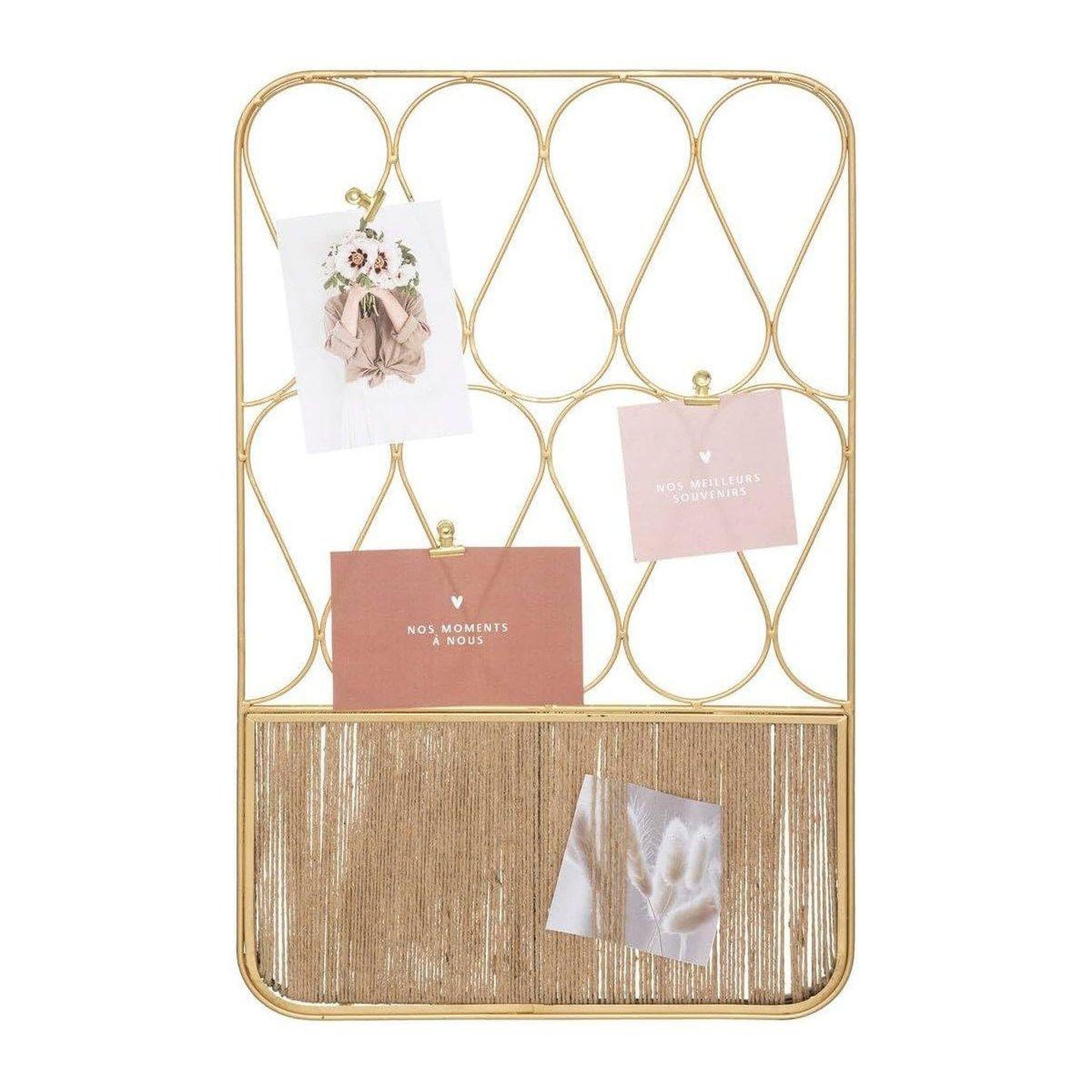 ATMOSPHERA Porte-photos en métal  lindsay  60cm or
