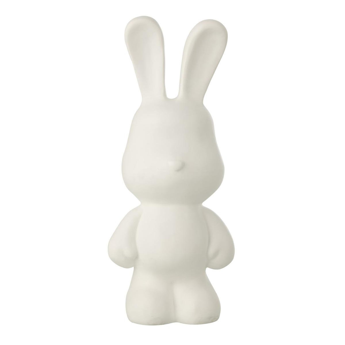 Paris Prix Statuette Lapin en Résine  Eddy  49cm Blanc