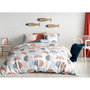 Voir la diapositive 1 : Les Ateliers du Linge Parure de housse de couette 100% coton 57fils halley
