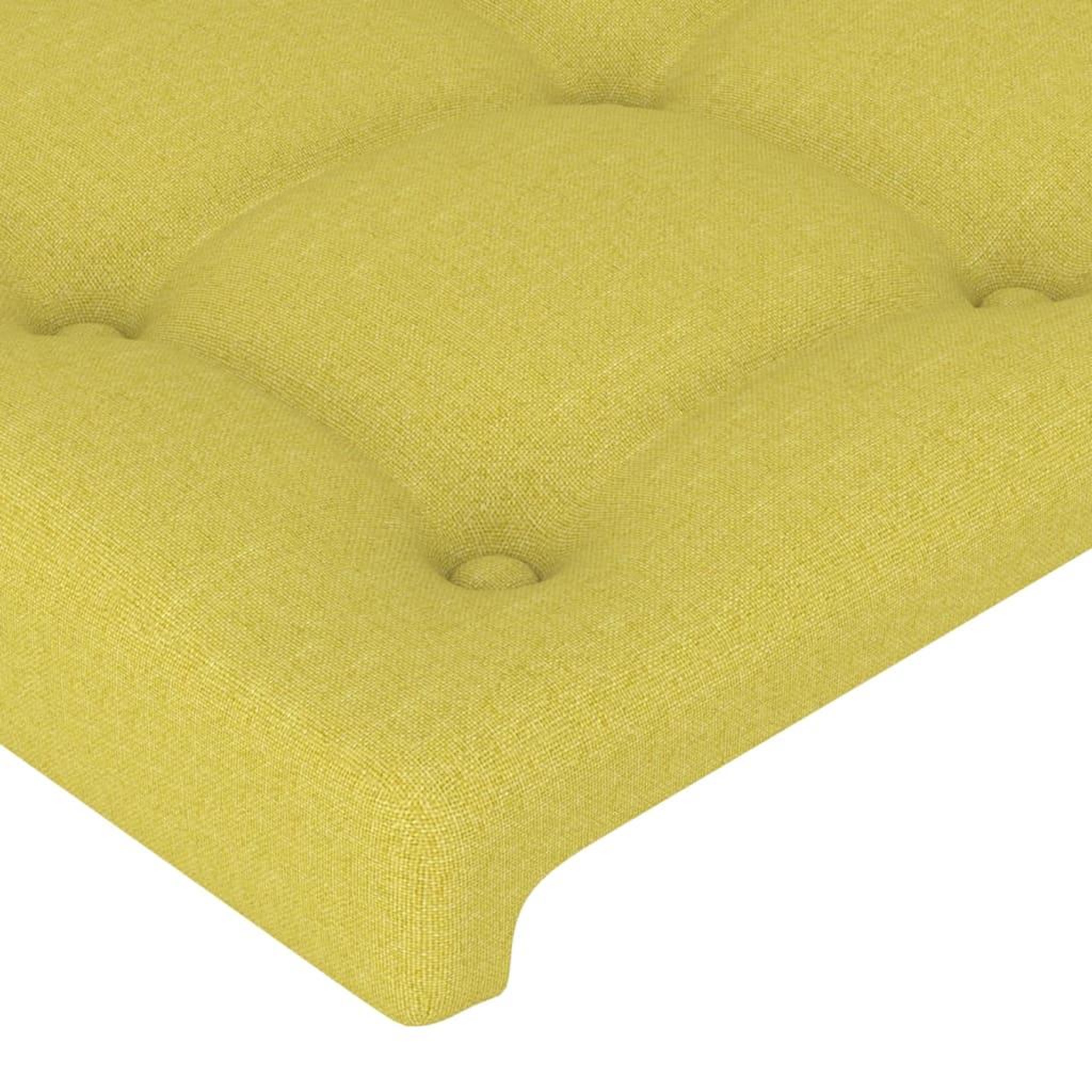 Voir la diapositive 5 : VIDAXL Tete de lit a LED Vert 100x5x78/88 cm Tissu