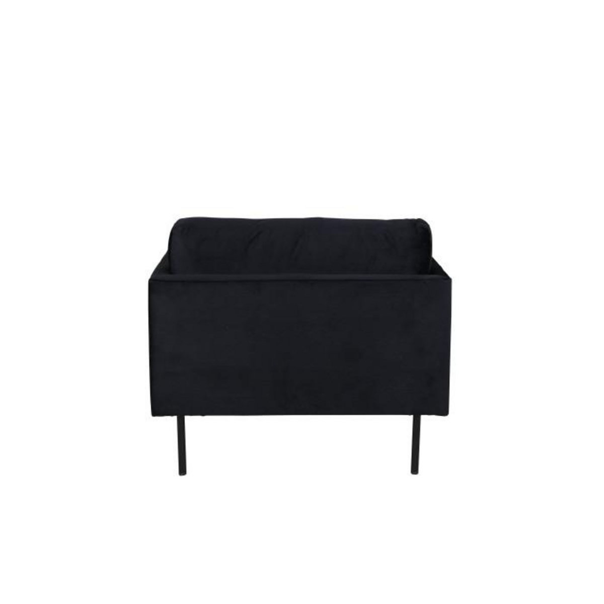 Paris Prix Fauteuil en Velours  Zoom  95cm Noir