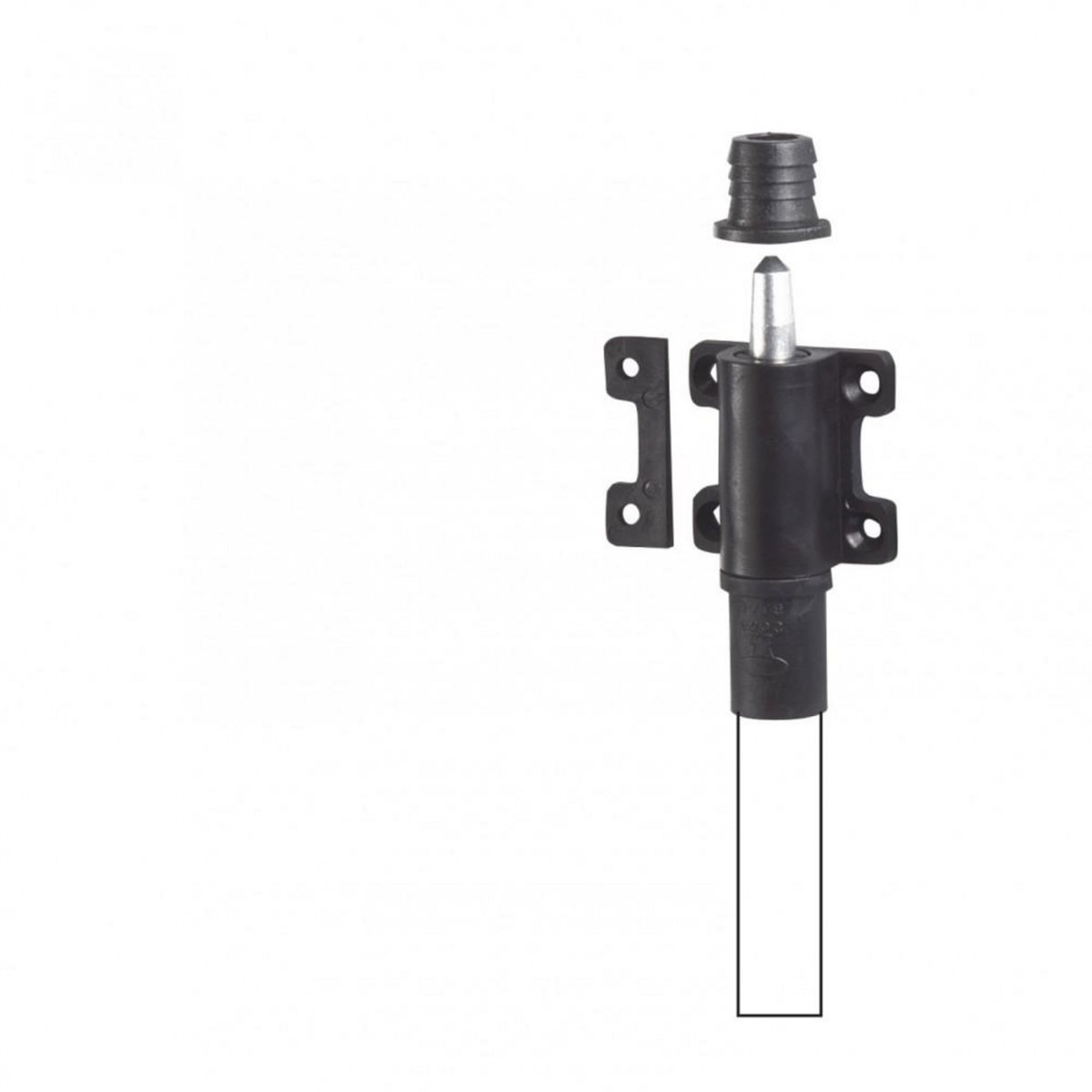 CENTRALE BRICO Verrou d'espagnolette composite plastifié, H.100 x L.46 x P.25 mm