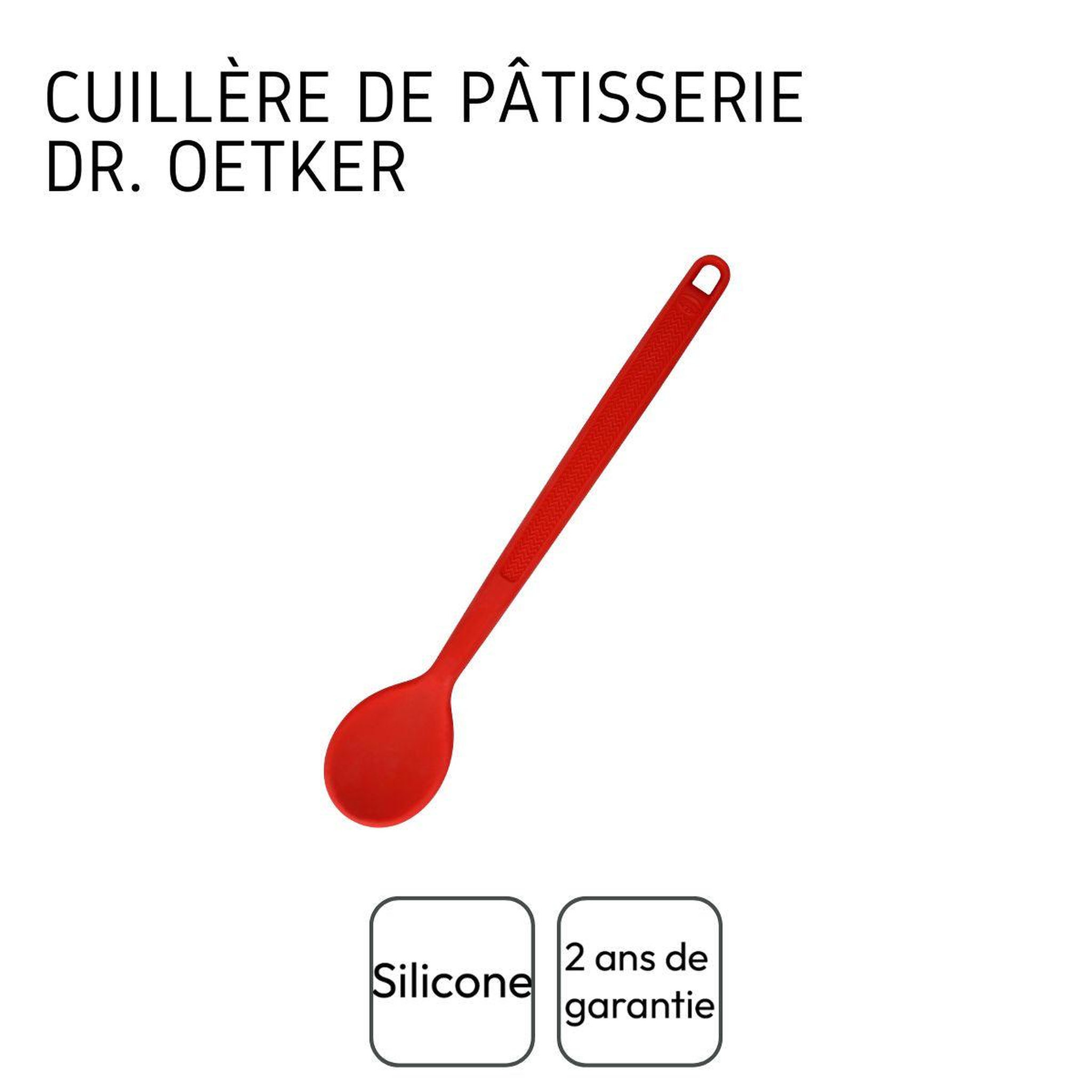 Voir la diapositive 4 : DR.OETKER Set de 2 ustensiles de cuisine cuillère silicone dr oetker flexxibel love