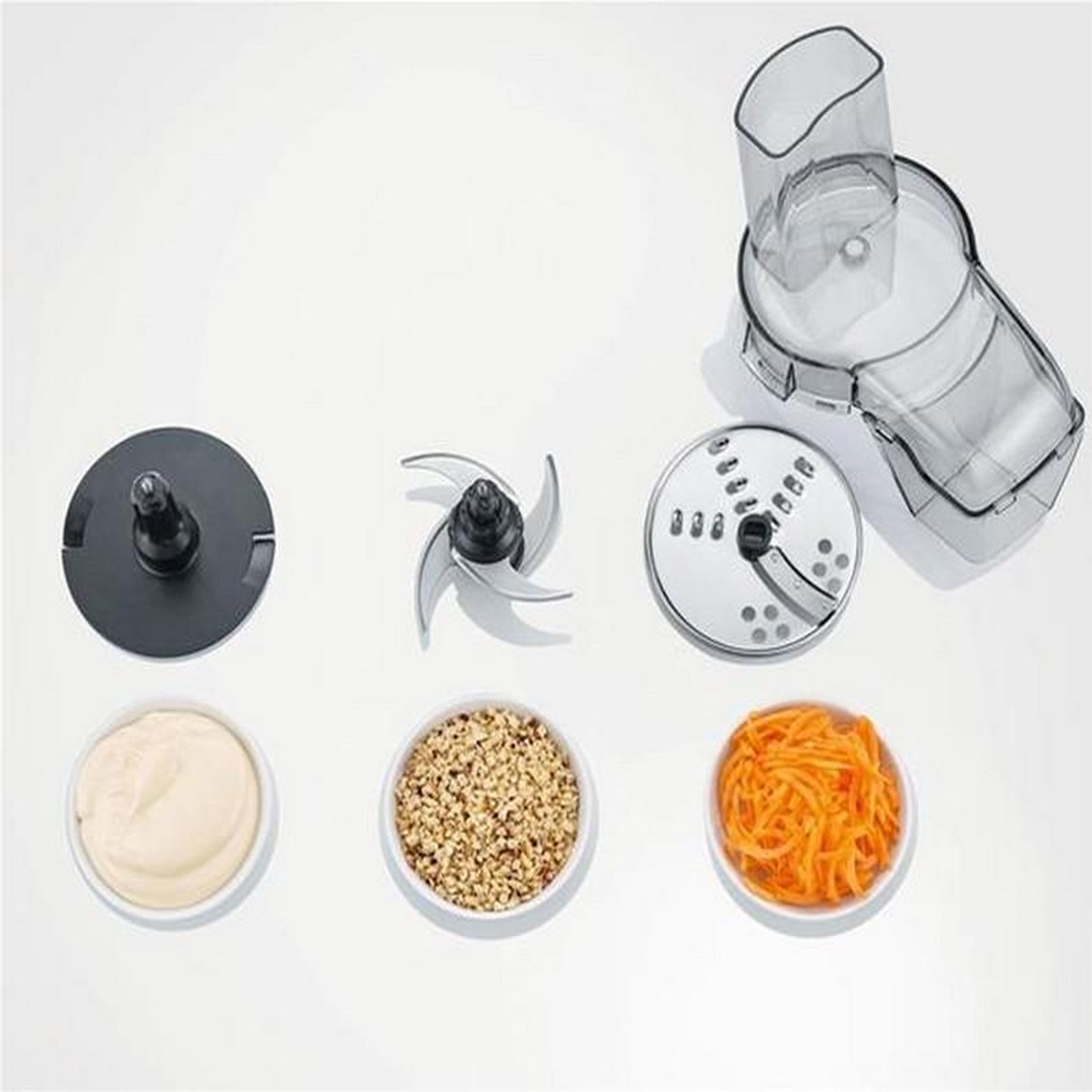 Voir la diapositive 4 : SEVERIN Hachoir multifonction 0.5l 400w noir/inox - km3865