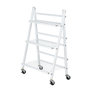Voir la diapositive 1 : Wenko Escalier pliables pour fleurs et plantes avec 4 roues - en métal - Blanc