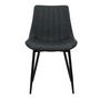 Voir la diapositive 6 : Rendez vous déco Lot de 2 chaises en cuir synthétique taupe et métal noir - Killi