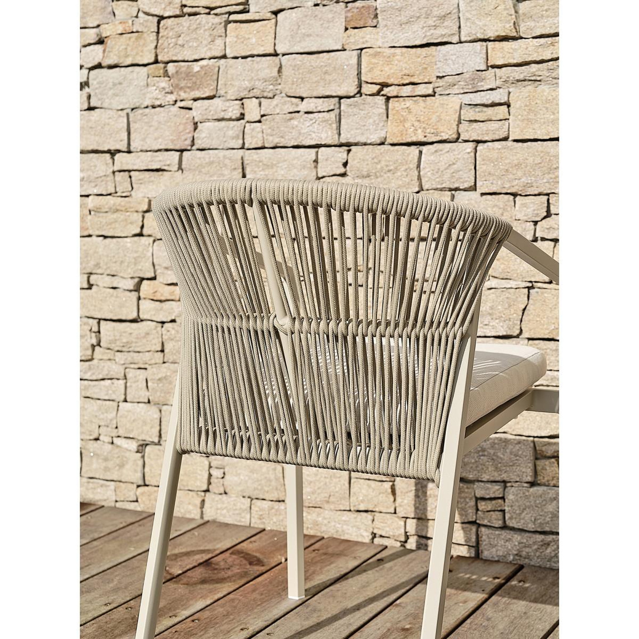Voir la diapositive 4 : Paris Prix Fauteuil de jardin empilable  gambi  79cm grège