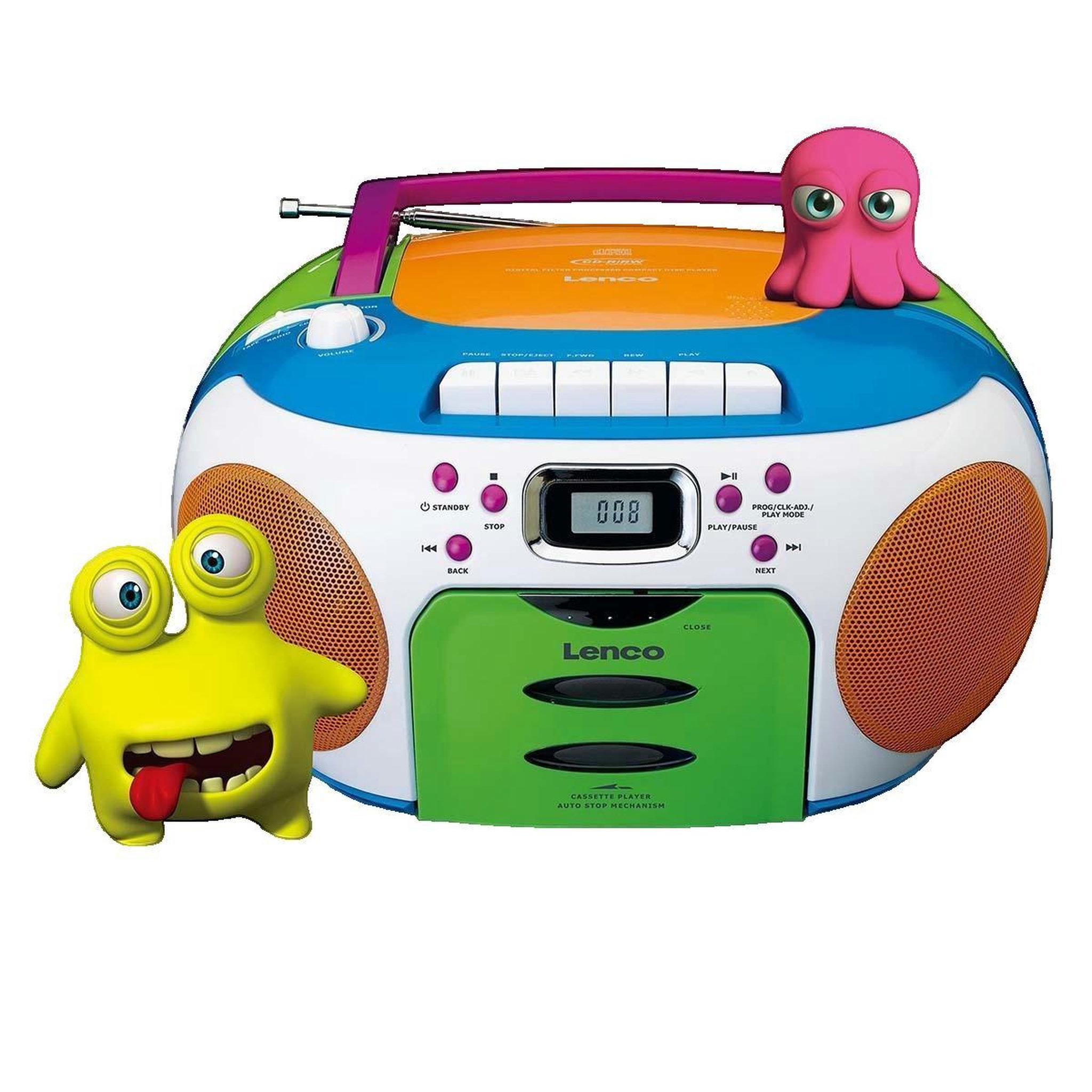 Voir la diapositive 2 : Lenco Lecteur de CD portable Lenco SCD-971 multicolore