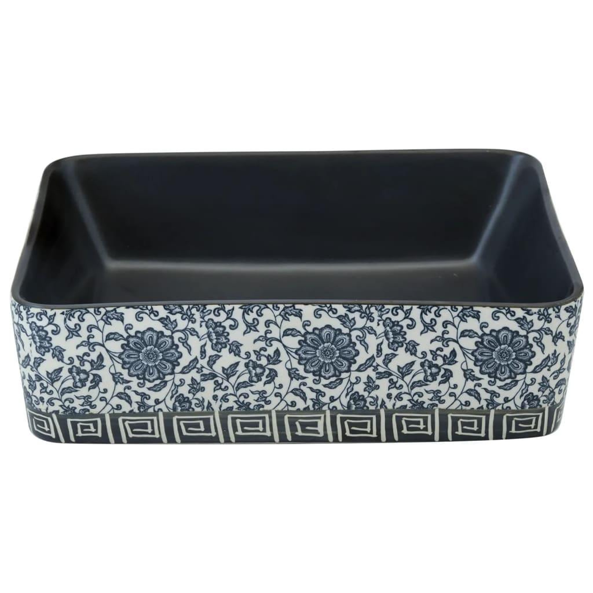 Voir la diapositive 4 : VIDAXL Vasque a poser noir/bleu rectangulaire 46x35,5x13 cm ceramique