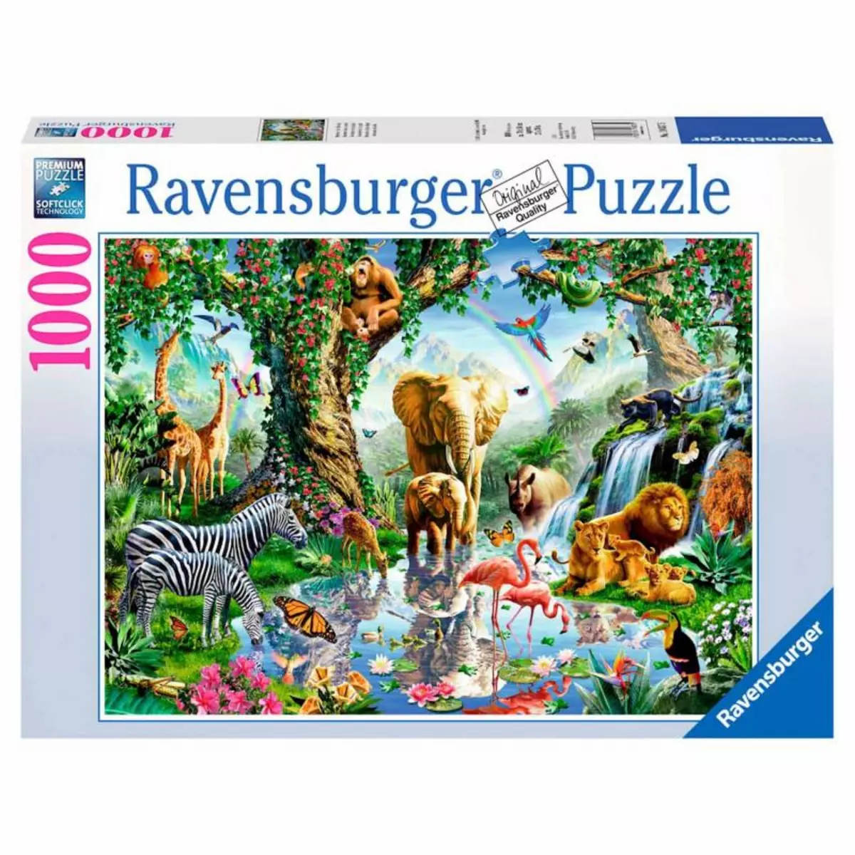RAVENSBURGER RAVENSBURGER Adventures in the Jungle Puzzle, 1000st.