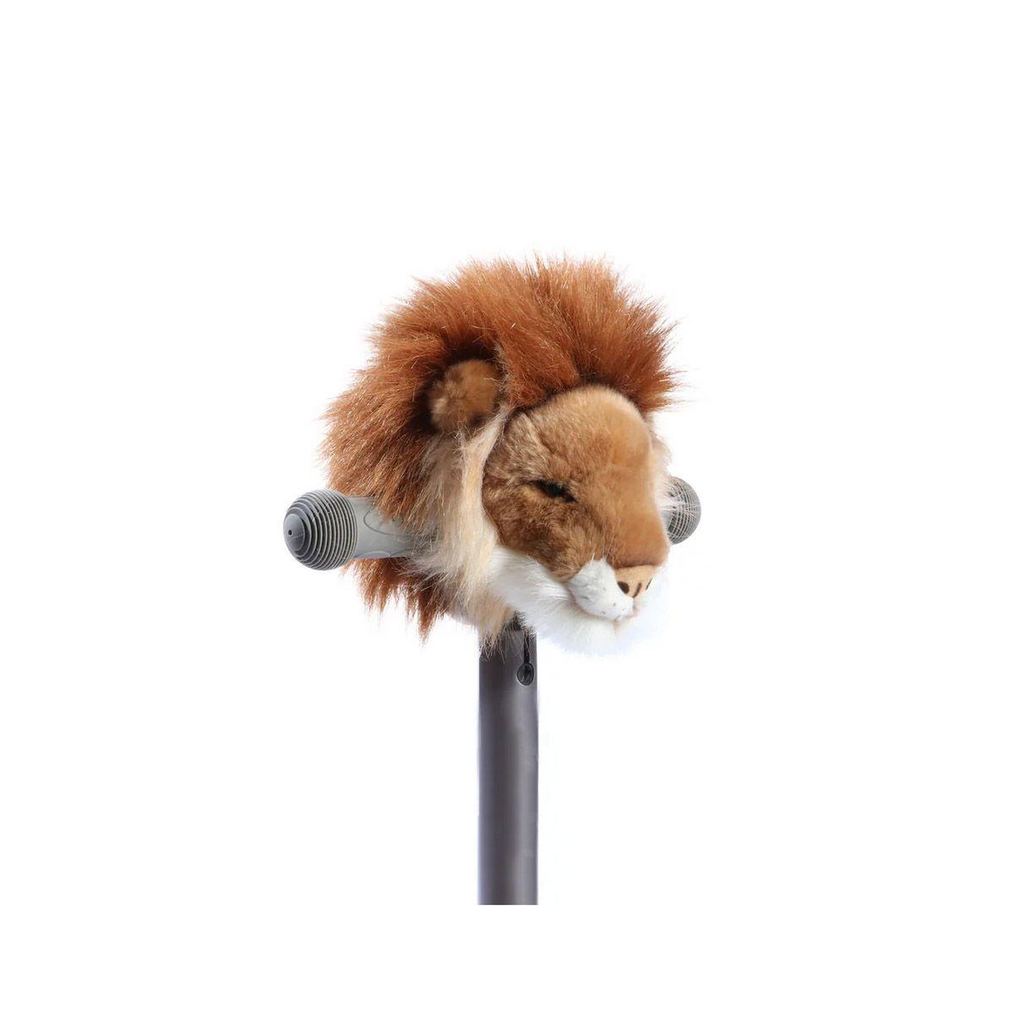 WILD & SOFT Tete Peluche Design Lion Pour Guidon T-Bar