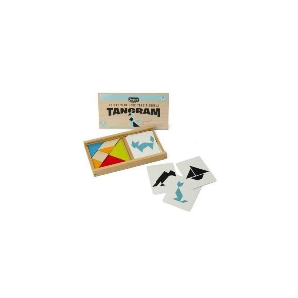 JeuJura JEUJURA Jeu de tangram en bois - Coffret en bois