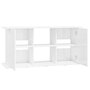 Voir la diapositive 6 : VIDAXL Support d aquarium blanc brillant 121x41x58cm bois d ingénierie