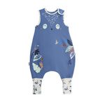 Petit Béguin Turbulette d'été avec pieds retroussables Mexico. Coloris disponibles : Bleu