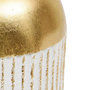 Voir la diapositive 2 : ATMOSPHERA Vase Design en Métal  Mirsa  43cm Blanc & Doré