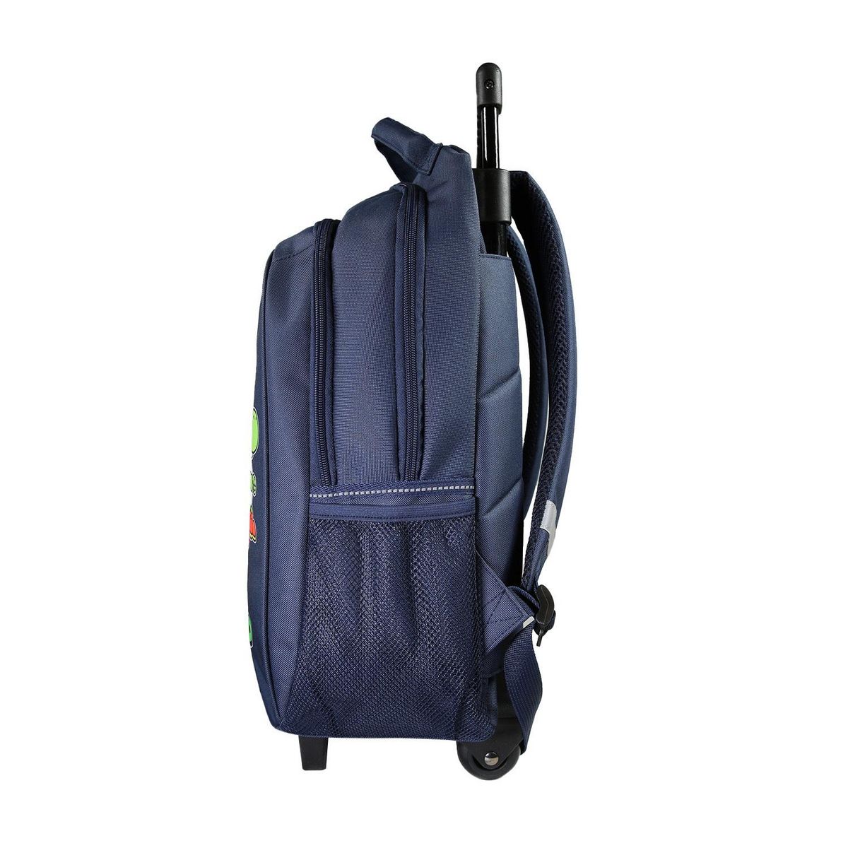 Bagtrotter Bagtrotter - Super Mario - Sac à Dos Scolaire - Sac à Dos à Roulettes -  Marine - 2 Compartiments Zippés - 1 Poche Bouteille - 33x16x45cm - Bretelles Matelassées - Dos Matelassé - Matière Polyester - Sac à Dos Scolaire Primaire