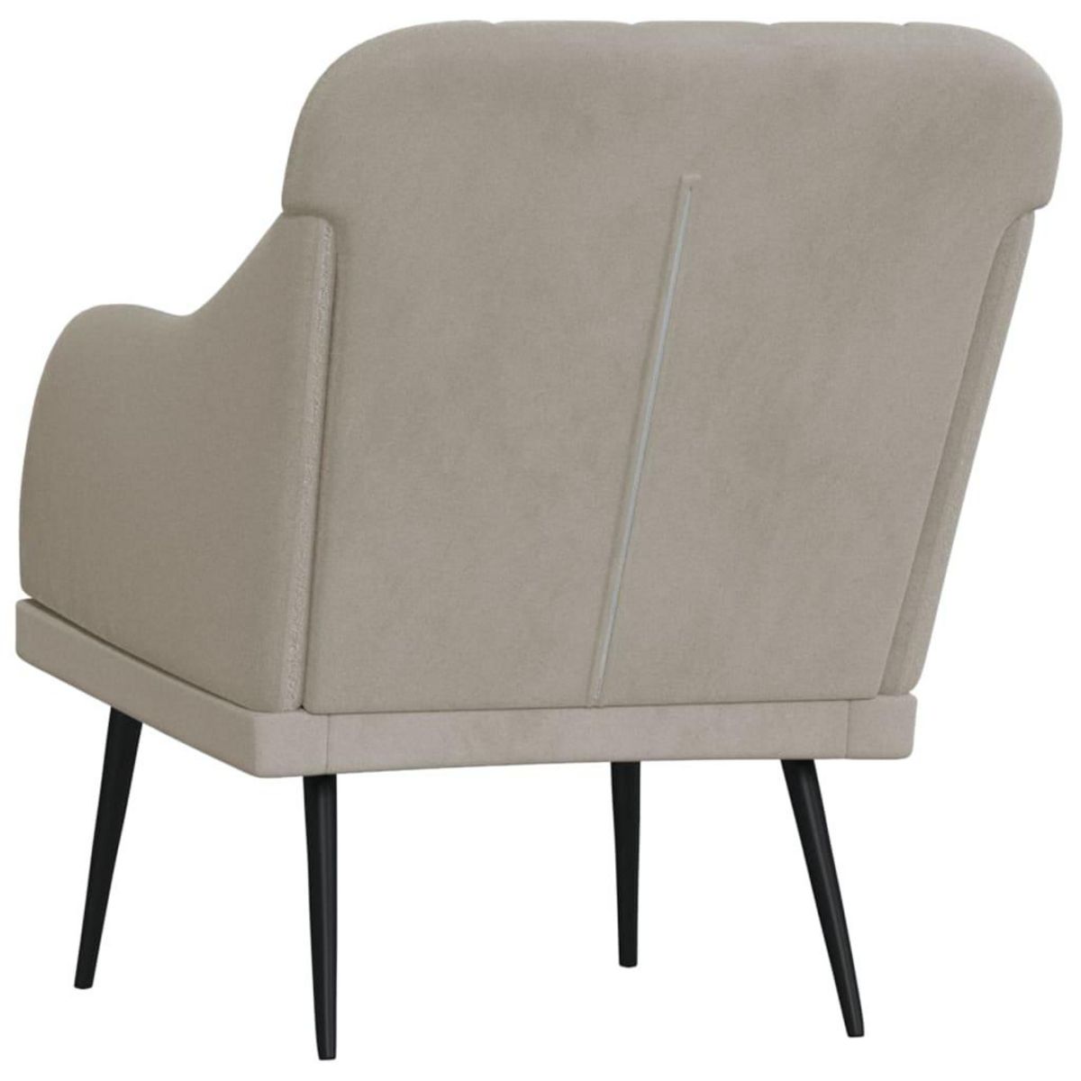 VIDAXL Fauteuil Gris clair 63x76x80 cm Velours