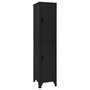 Voir la diapositive 1 : VIDAXL Armoire a casiers Noir 38x45x180 cm Acier