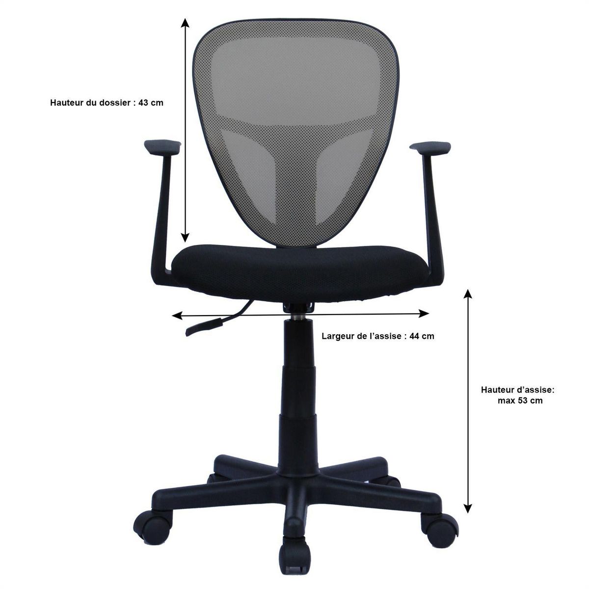 IDIMEX Chaise de bureau pour enfant STUDIO