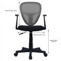 Voir la diapositive 2 : IDIMEX Chaise de bureau pour enfant STUDIO
