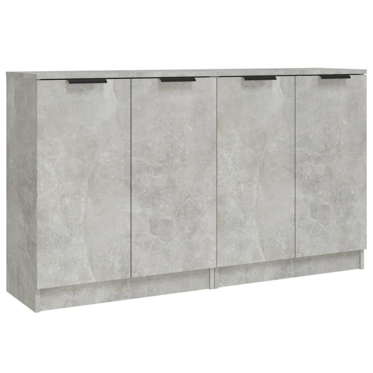 VIDAXL Buffets 2 pcs Gris beton 60x30x70 cm Bois d'ingenierie