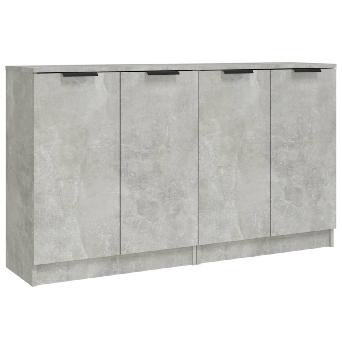 VIDAXL Buffets 2 pcs Gris beton 60x30x70 cm Bois d'ingenierie