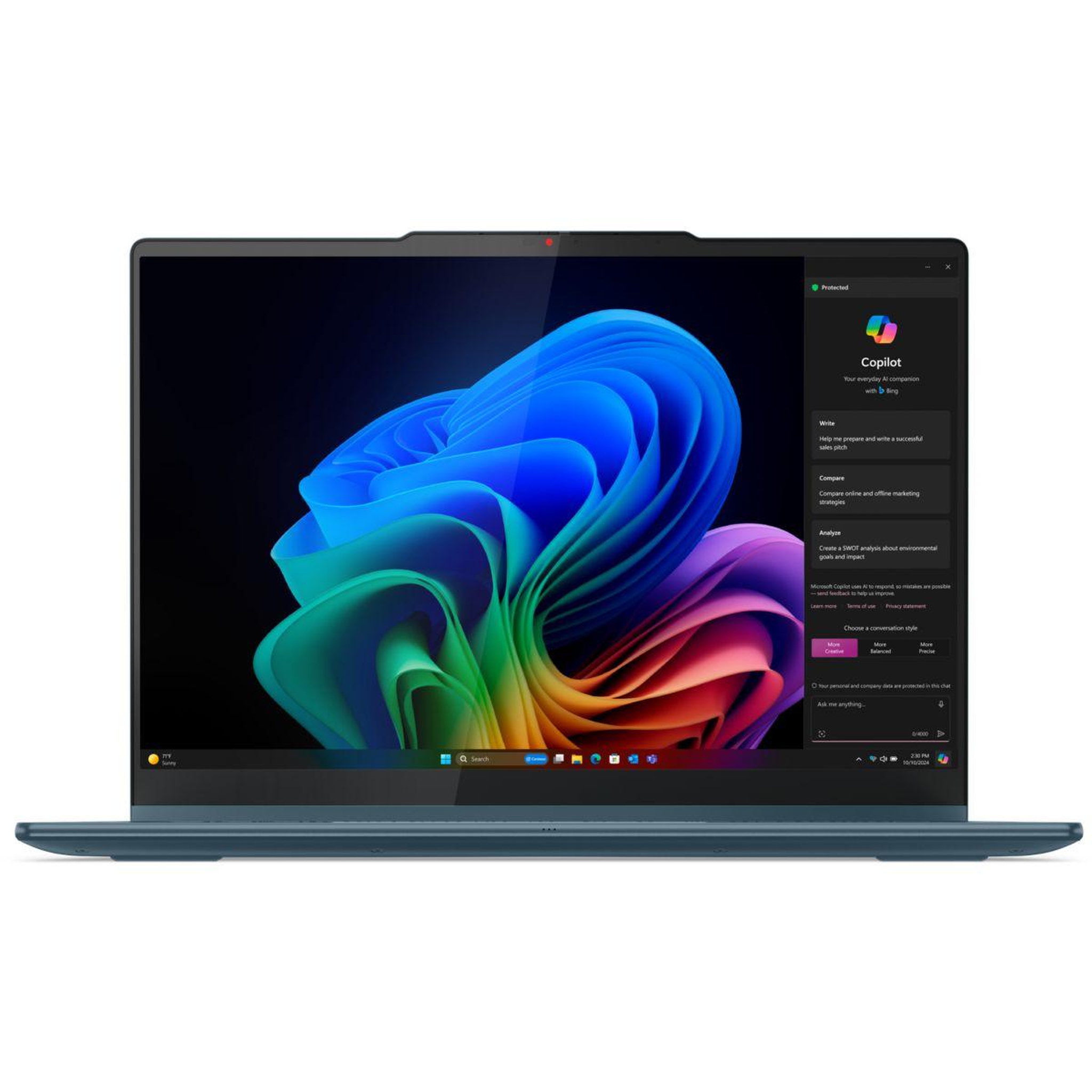 Voir la diapositive 3 : Lenovo Ordinateur portable Yoga 7 2-in1 14AKP10 OLED Copilot+PC