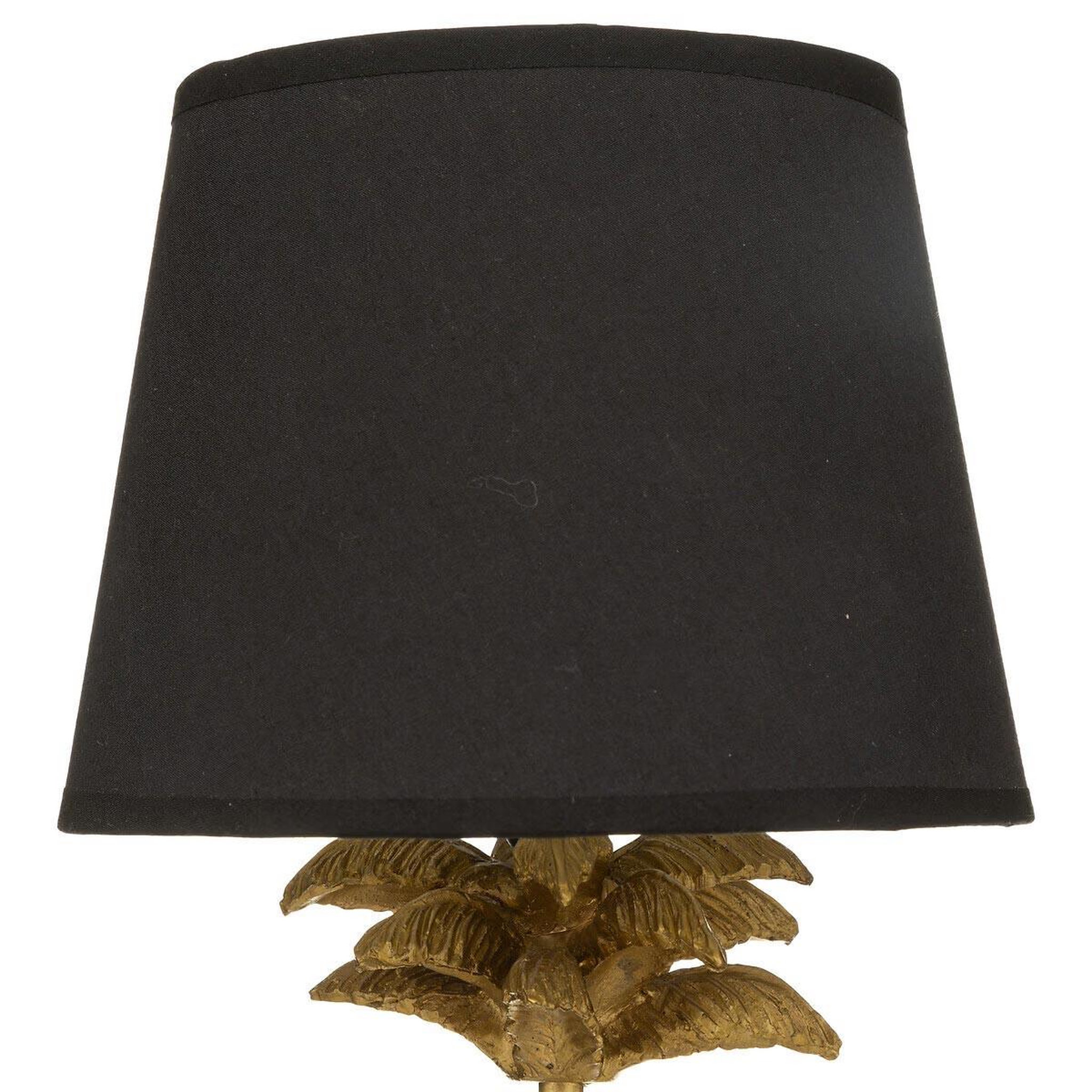 Voir la diapositive 3 : ATMOSPHERA Lampe à poser palmier  artif  45cm or & noir