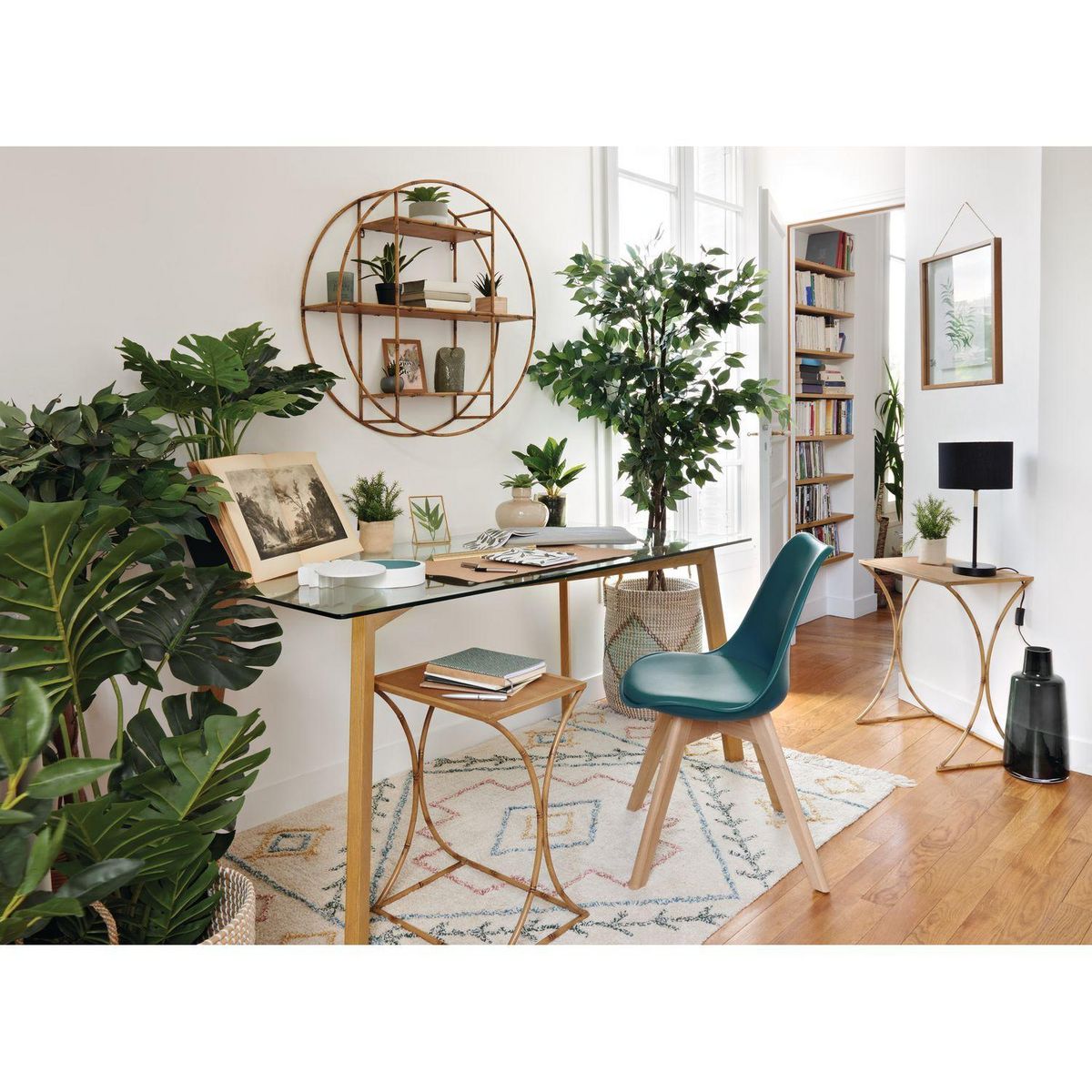 ATMOSPHERA Table à manger Taho pour 6 personnes en verre - Transparente